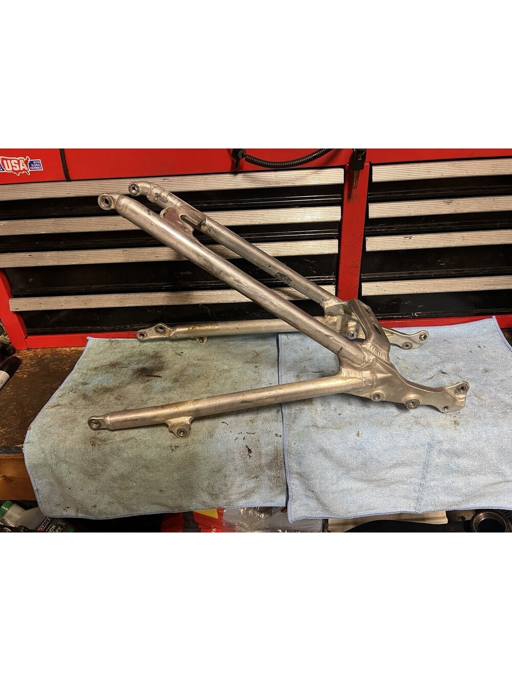 06-09 HONDA CRF250R REAR BACK SUB FRAME SUBFRAME STR8 07 08 09 2006 2007 2008